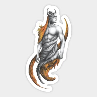 Gods of greece, art Sticker